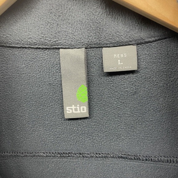 Stio Jacket Mens Large Gray Blue Woolsey Wool Cashmere Blend Full Zip Gorpcore - Picture 2 of 14